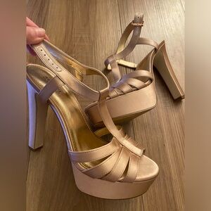 Michael Kors blush heels only worn a few times